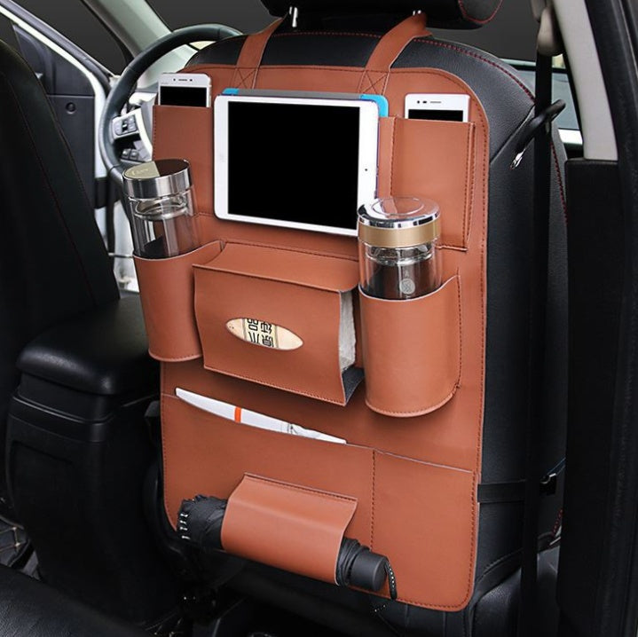 Leather Car Seat Organizer