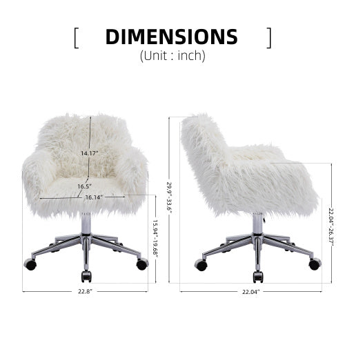 Faux Fur Office Chair